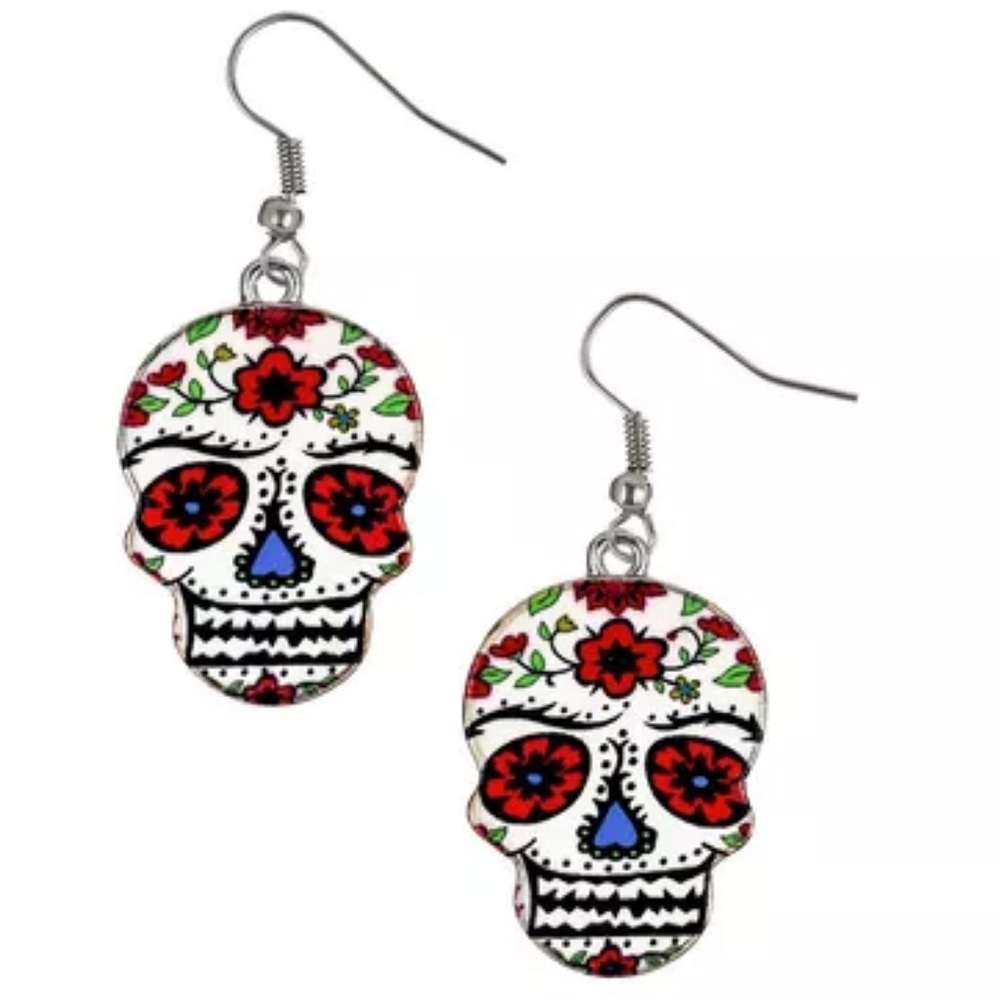 Sugar Skull Earrings - Day of the Dead
